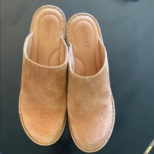 Born Women's Tan Suede Mules
